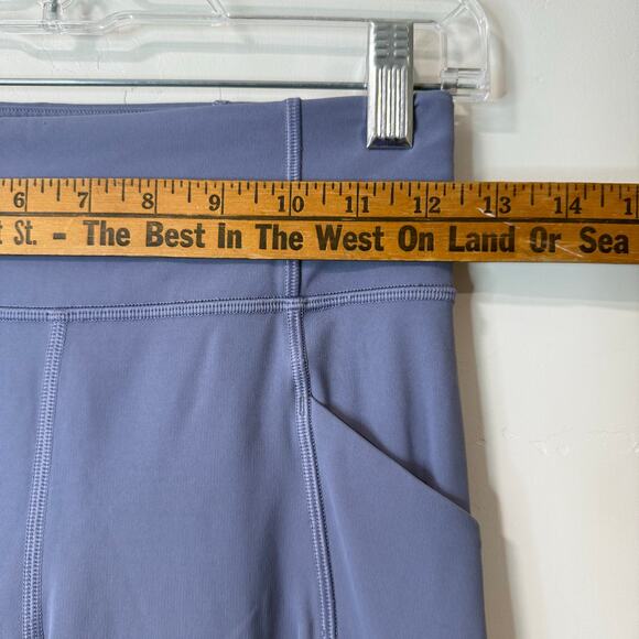 Lululemon Time To Sweat Crop Leggings Peri Purple 4 Running Workout Active Gym - Picture 5 of 8